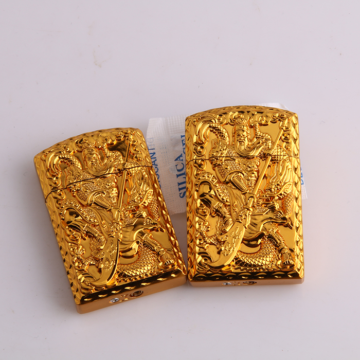 Màu sắc dập nổi Guan Gong Bánh mài siêu mỏng nhẹ bơm hơi sáng tạo cá tính tùy chỉnh quà tặng hột quẹt bic
